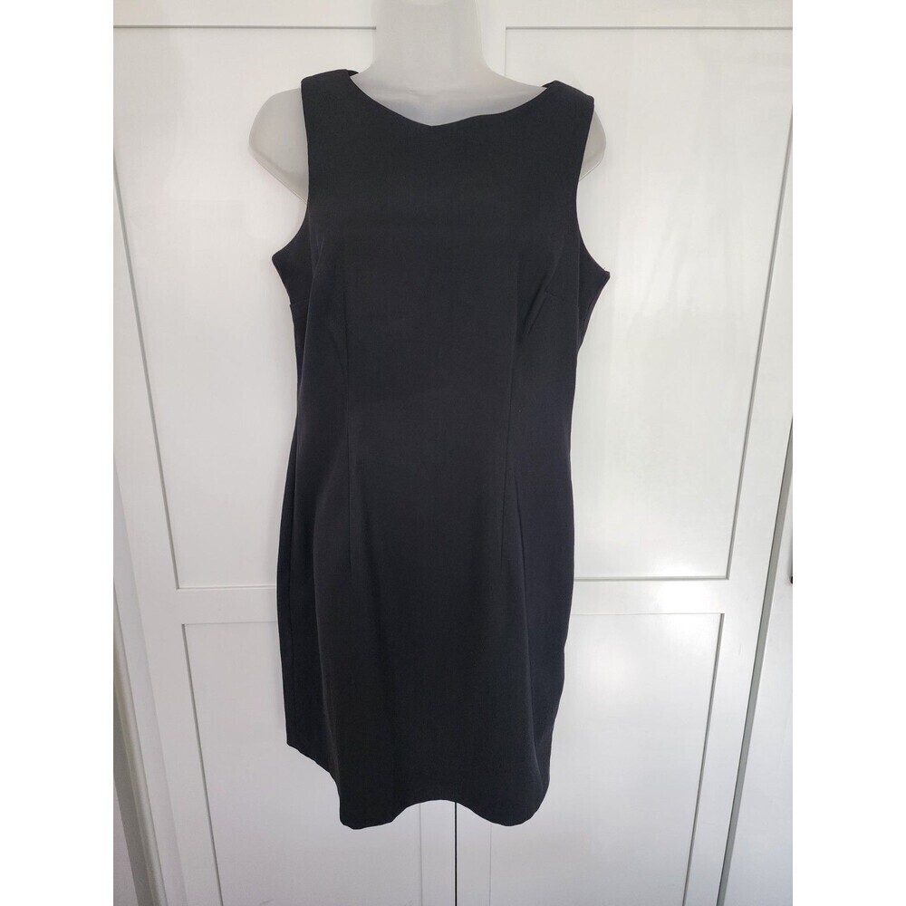 AGB Dress stretch sheath Black Size 10 Classic Knee High Formal